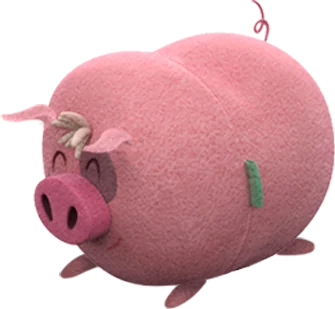 Peluche del cerdito de la granja